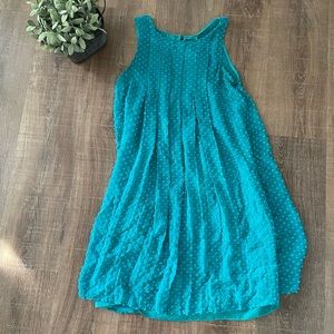 Sachin & Babi turquoise flocked speckle dress